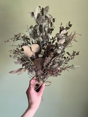 Desert Fields Bouquet, Hand Crafted Dried Leaf Bouquet, Cottagecore Decor